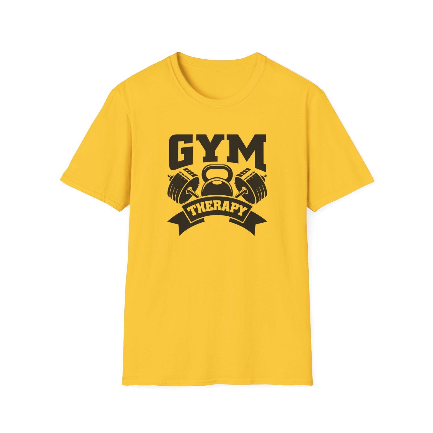 Gym Therapy Unisex Softstyle T-Shirt - Workout Motivation Tee