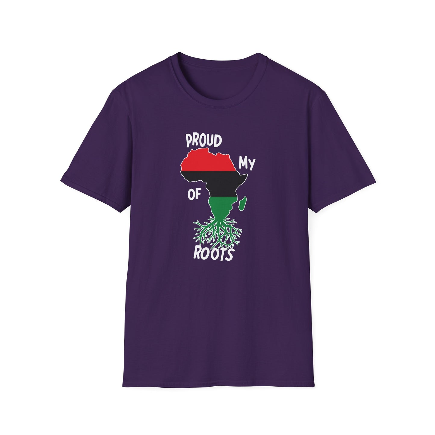 Proud Of My Roots Unisex Softstyle T-Shirt - Celebrate African Heritage