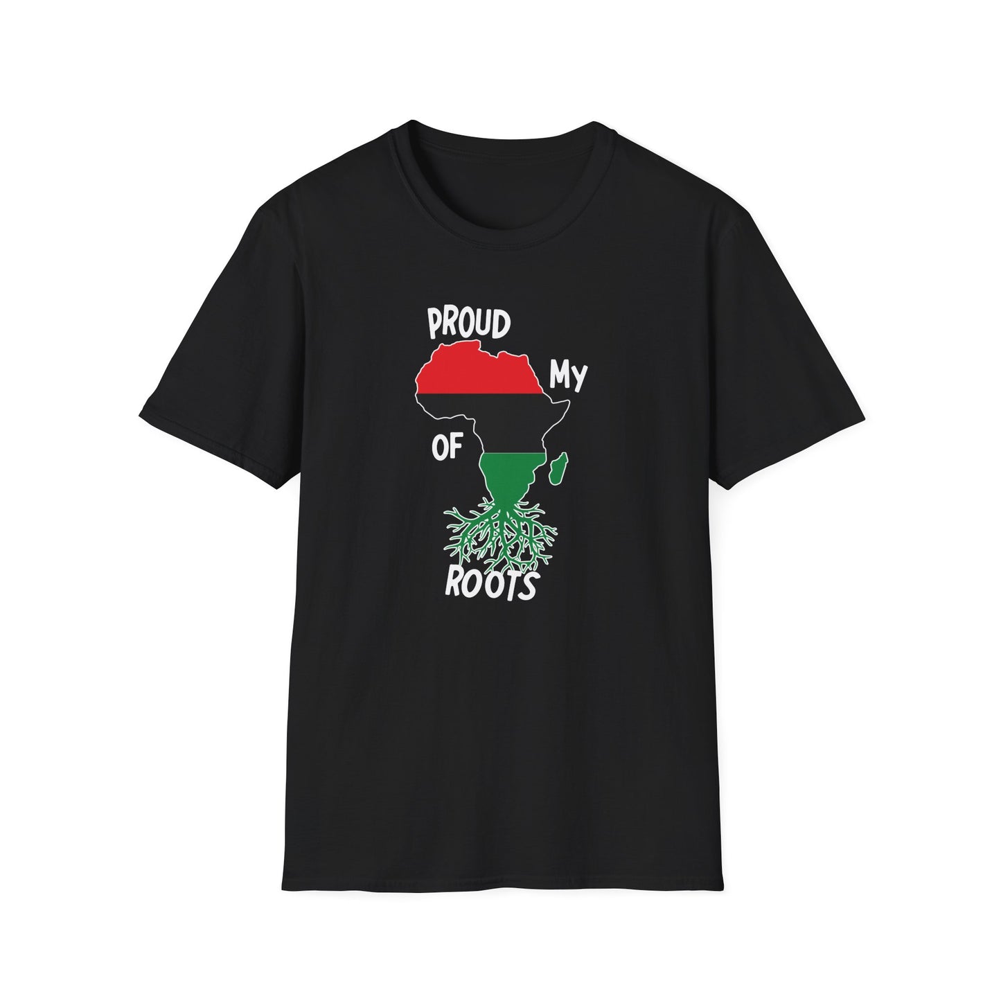 Proud Of My Roots Unisex Softstyle T-Shirt - Celebrate African Heritage