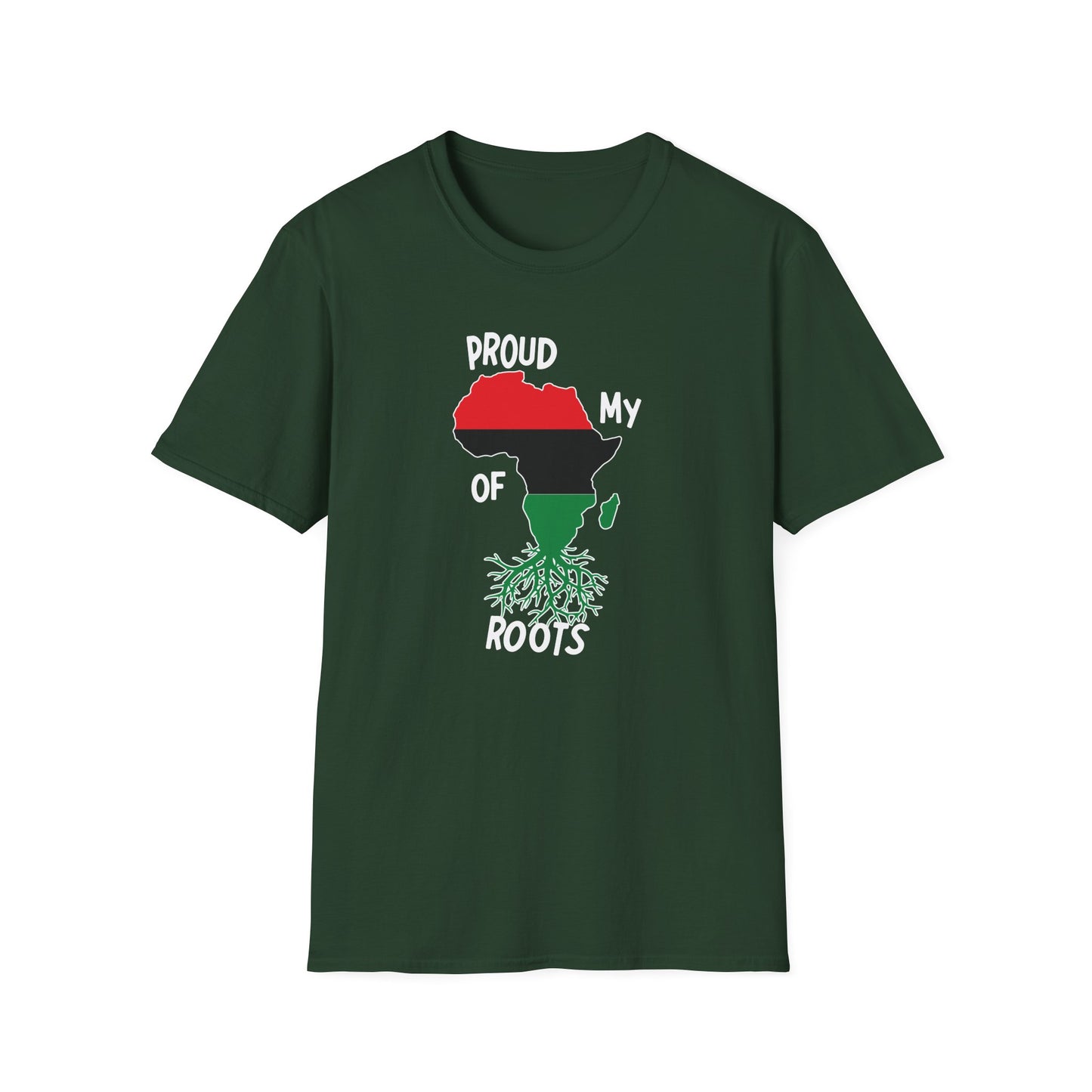Proud Of My Roots Unisex Softstyle T-Shirt - Celebrate African Heritage