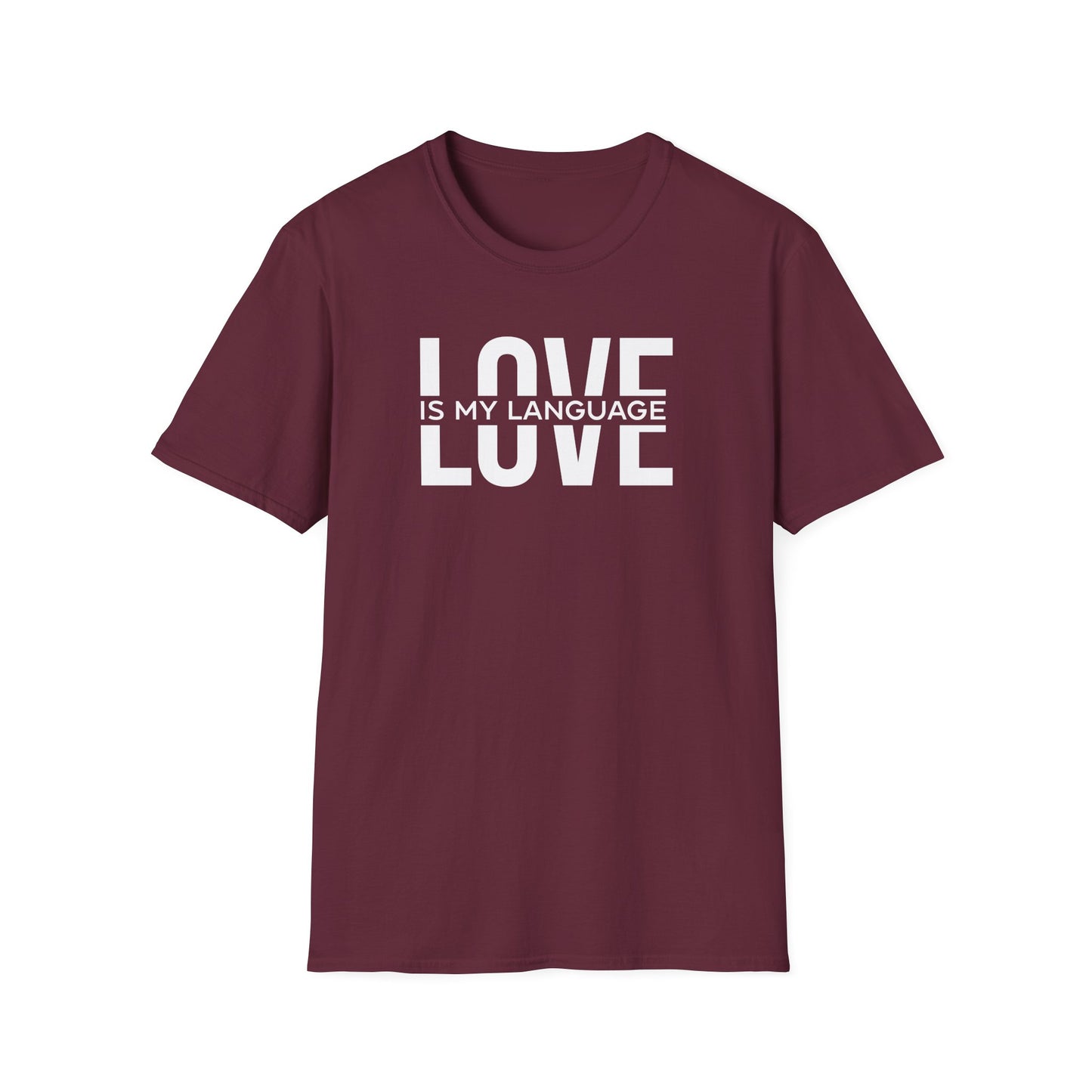 Love is My Language Unisex Softstyle T-Shirt - Comfortable & Stylish Casual Wear for Gifts
