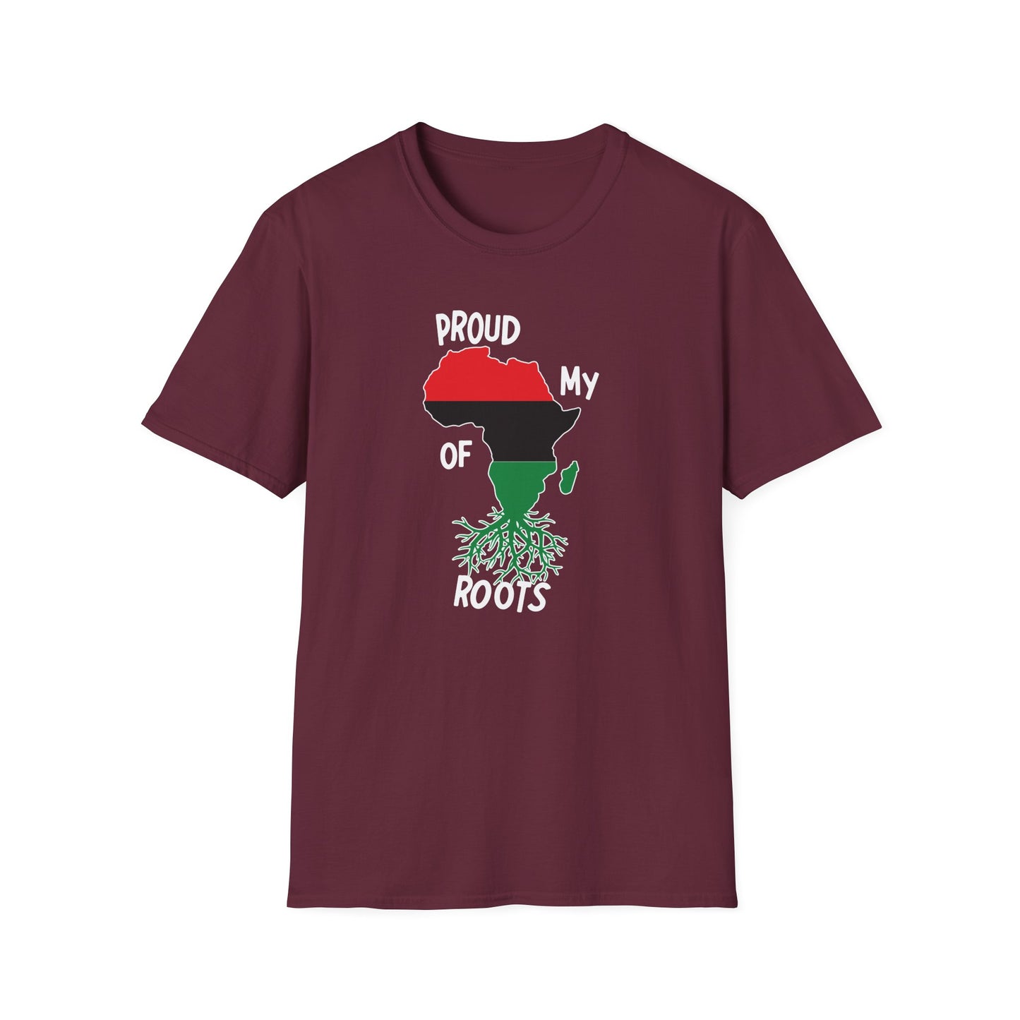 Proud Of My Roots Unisex Softstyle T-Shirt - Celebrate African Heritage