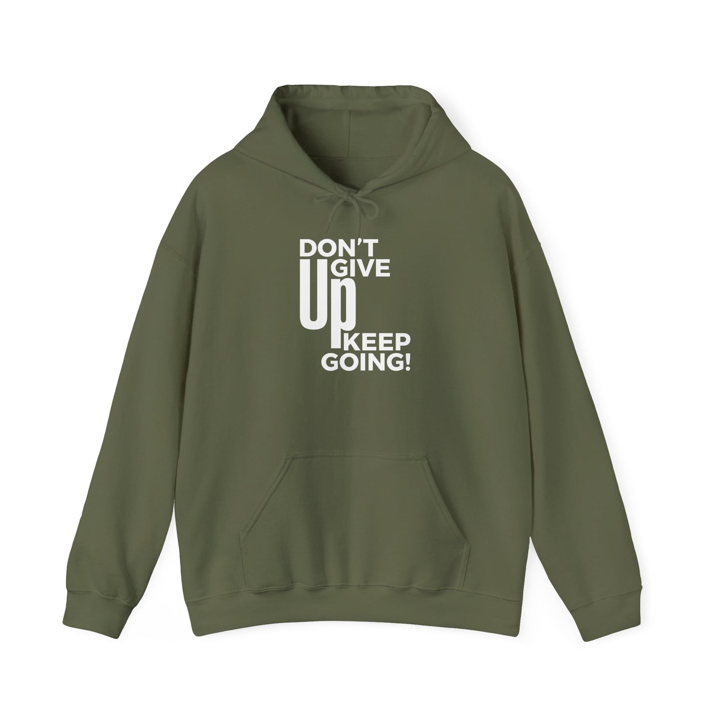 Motivational Unisex Hoodie - "Don't Give Up, Keep Going!"