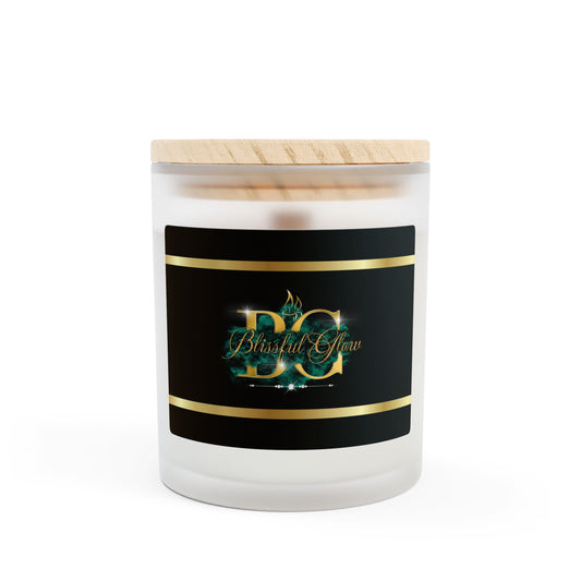 Luxury Frosted Glass Candle - Blissful Glow, 11oz | Eco-Friendly, Home Decor, Gift Idea