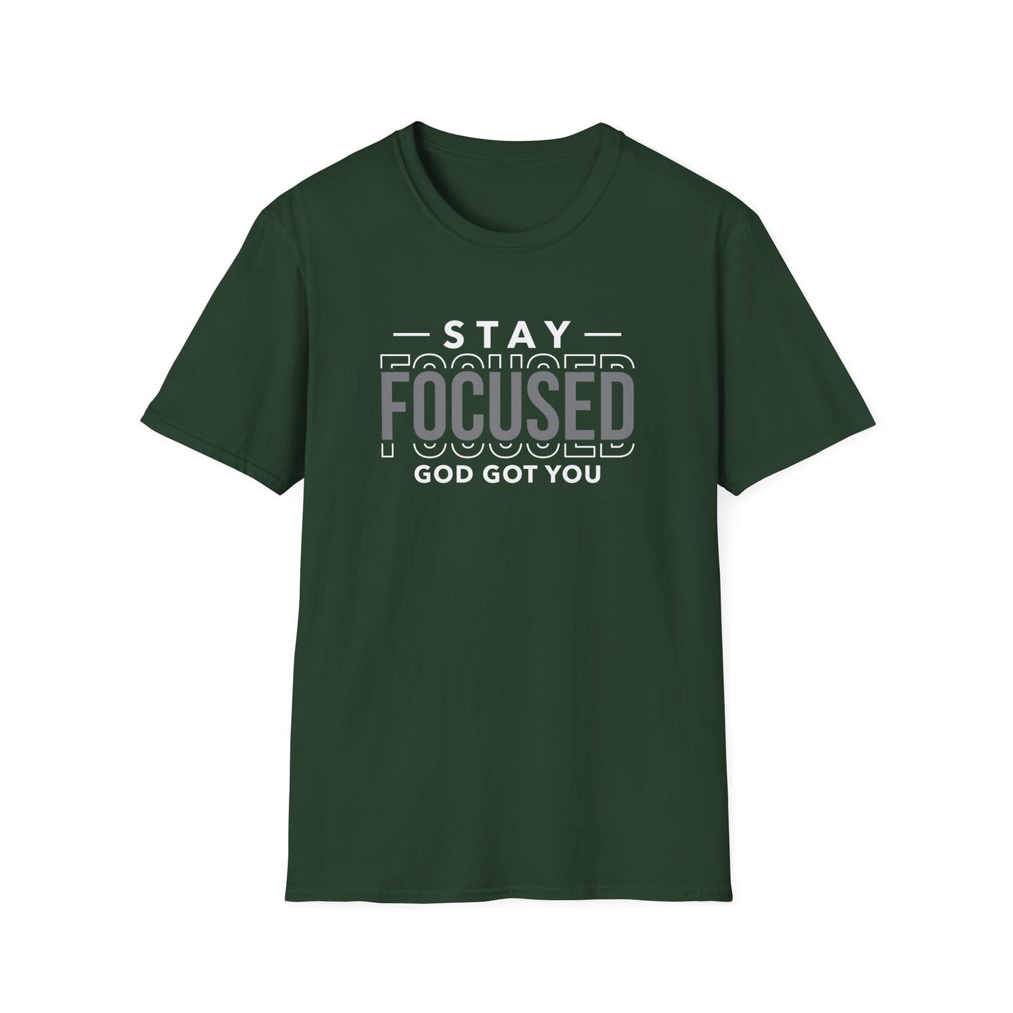 Stay Focused Inspirational Unisex Softstyle T-Shirt