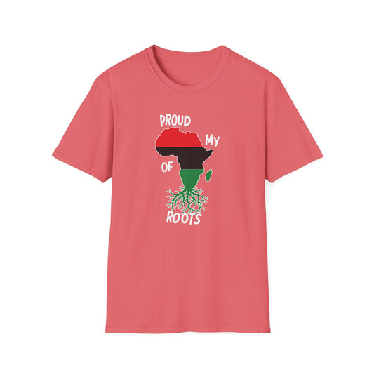 Proud Of My Roots Unisex Softstyle T-Shirt - Celebrate African Heritage