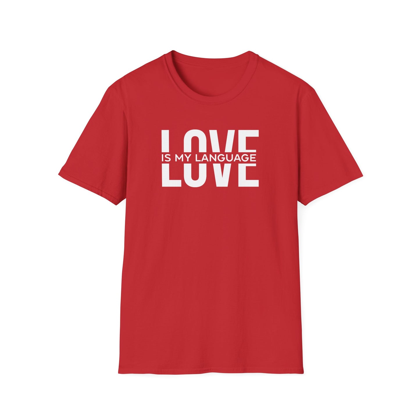 Love is My Language Unisex Softstyle T-Shirt - Comfortable & Stylish Casual Wear for Gifts