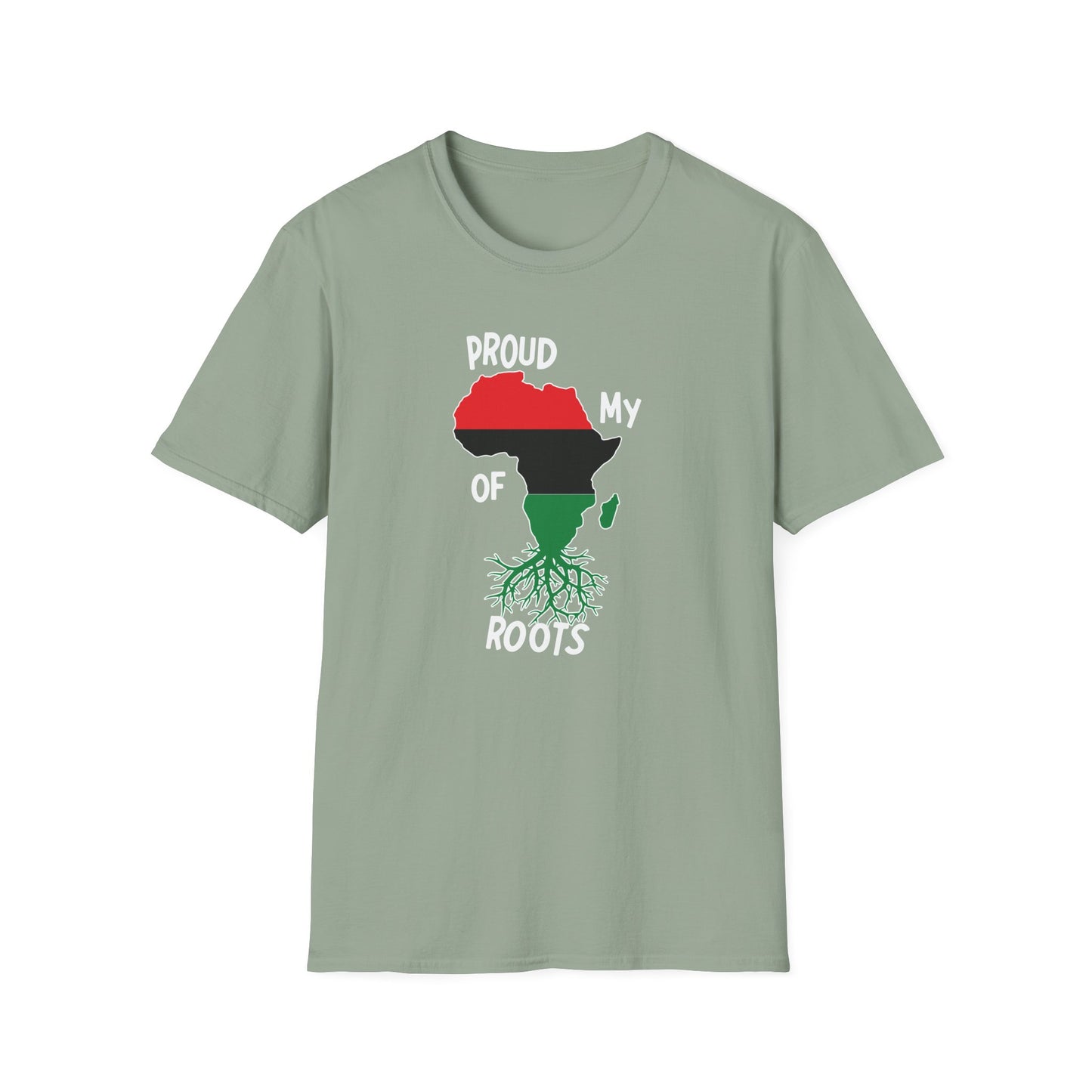 Proud Of My Roots Unisex Softstyle T-Shirt - Celebrate African Heritage