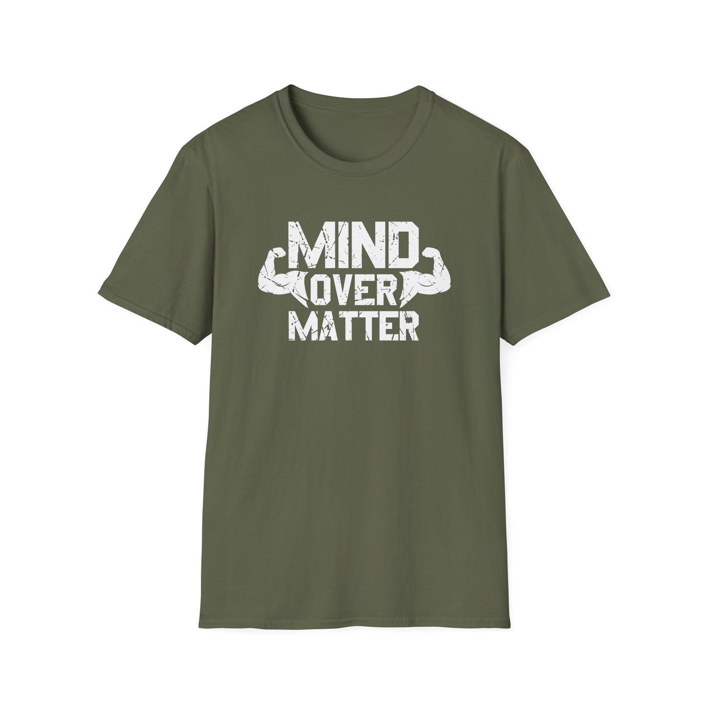 Mind Over Matter Unisex Softstyle T-Shirt - Motivational Fitness Tee
