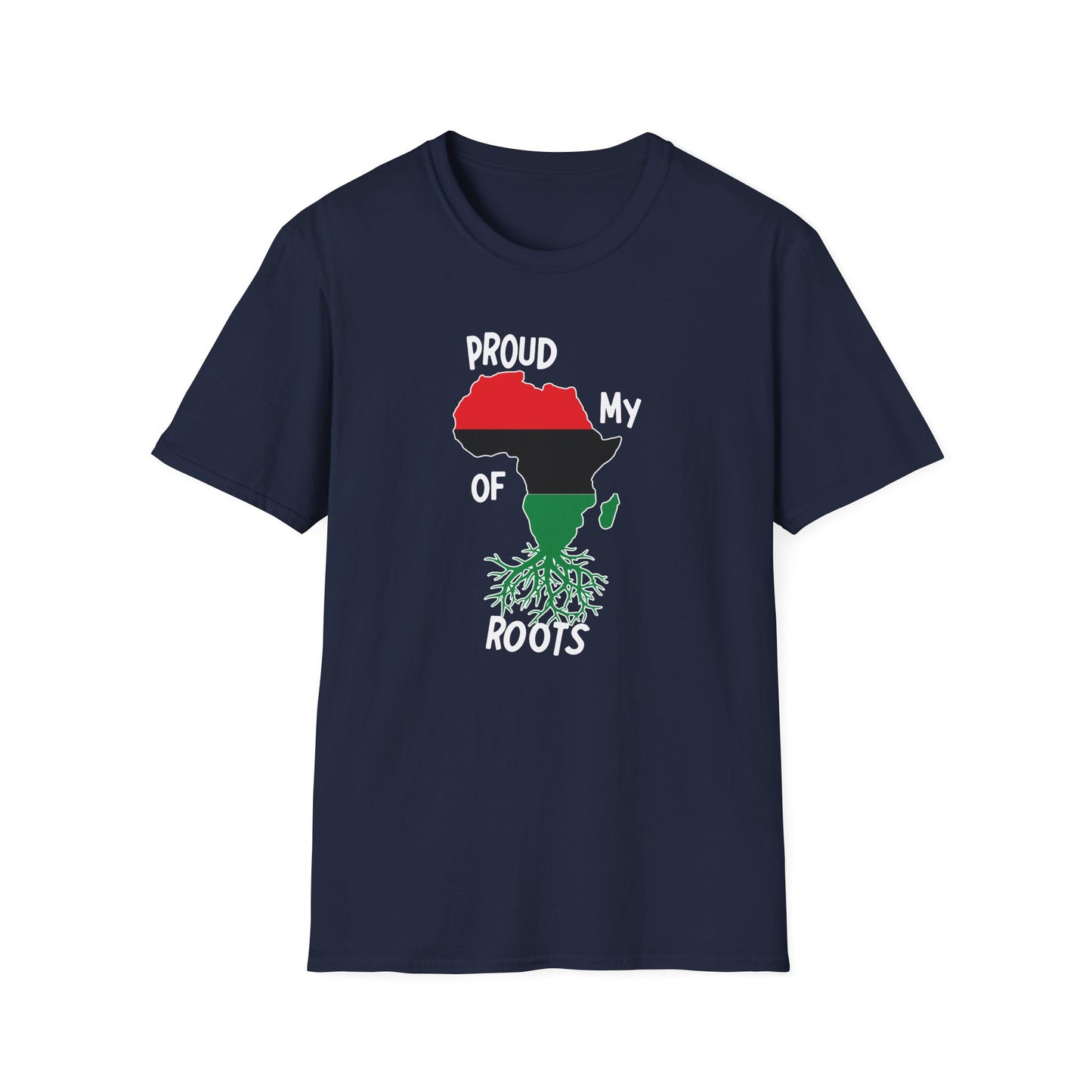 Proud Of My Roots Unisex Softstyle T-Shirt - Celebrate African Heritage