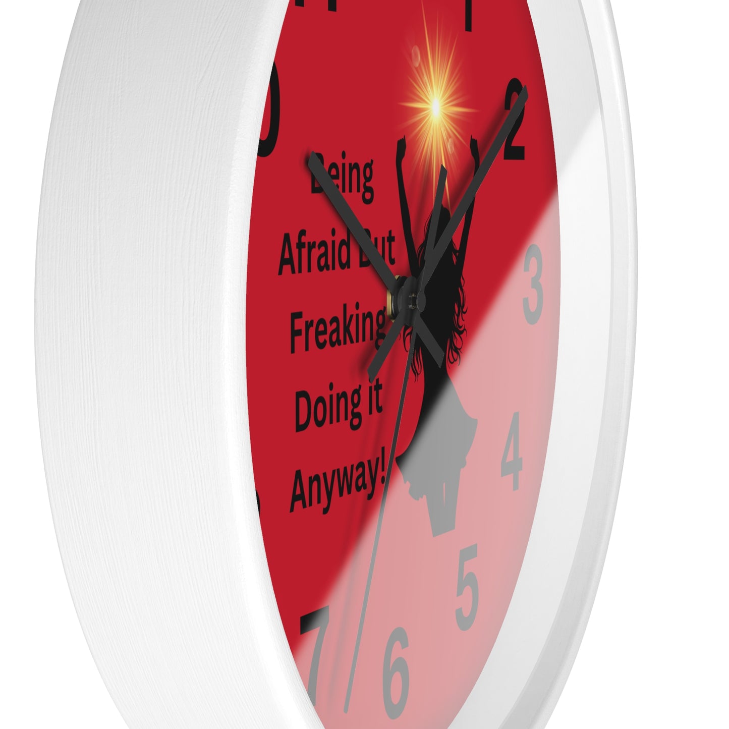 Motivational Wall Clock - 'Being Afraid but Freaking Doing it Anyway!' - Home Decor, Inspirational Gifts, Office Decor, Self-Care, [...]
