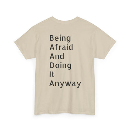 T-Shirt — "Do It Afraid" Inspirational Graphic Tee