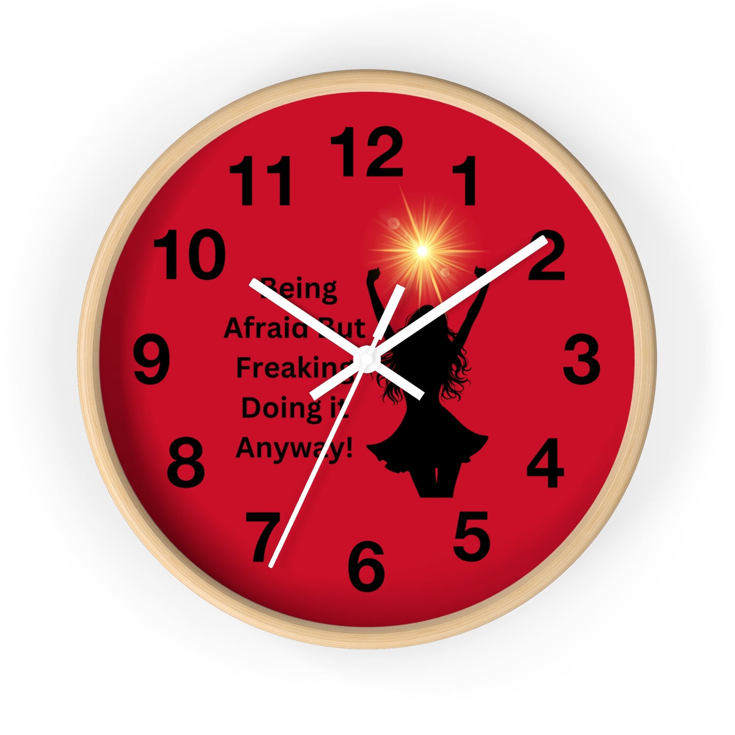 Motivational Wall Clock - 'Being Afraid but Freaking Doing it Anyway!' - Home Decor, Inspirational Gifts, Office Decor, Self-Care, [...]