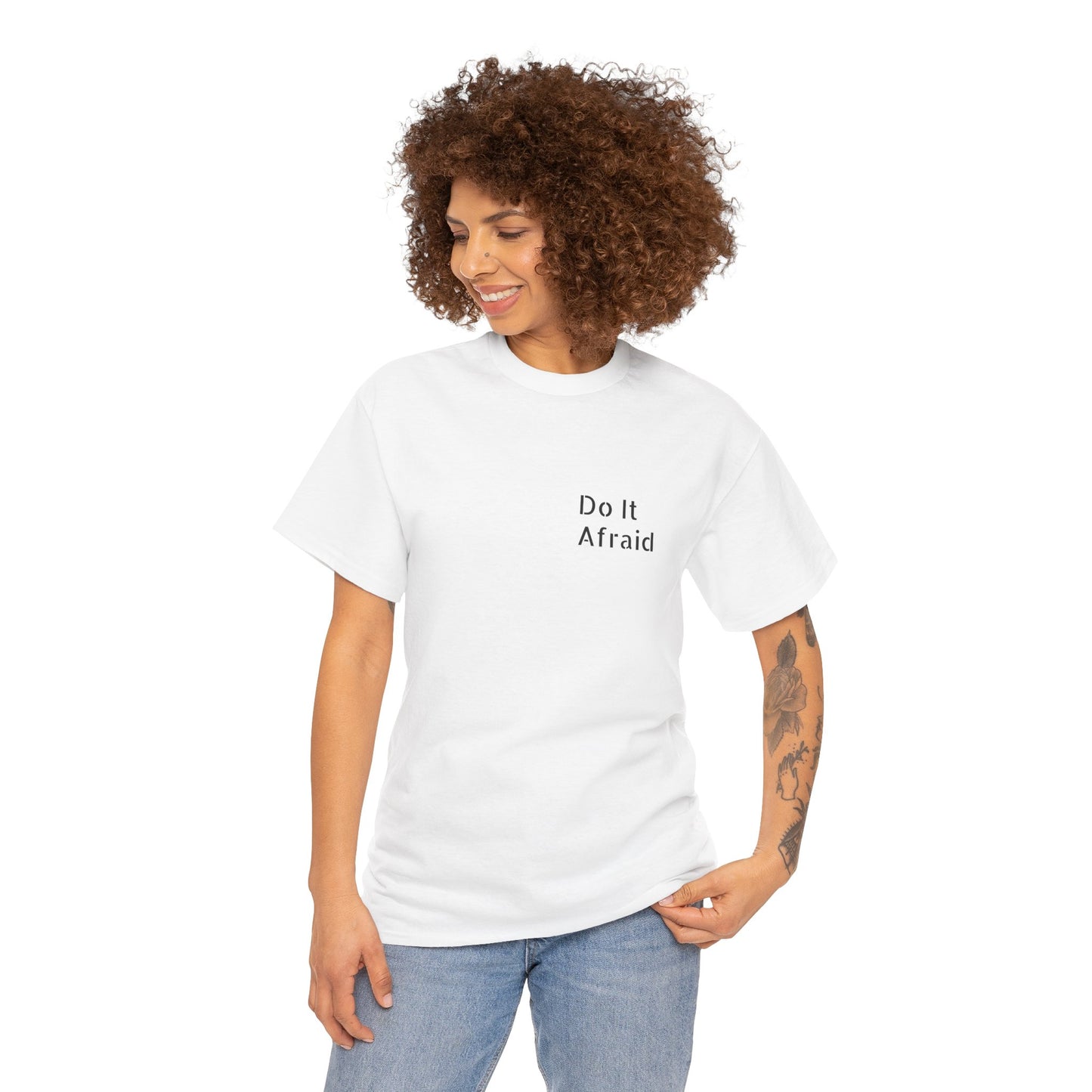 T-Shirt — "Do It Afraid" Inspirational Graphic Tee