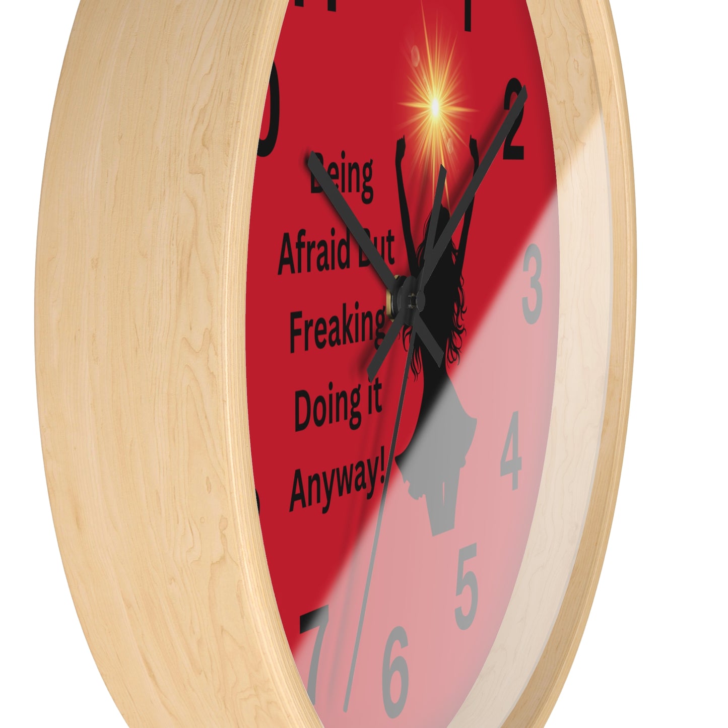 Motivational Wall Clock - 'Being Afraid but Freaking Doing it Anyway!' - Home Decor, Inspirational Gifts, Office Decor, Self-Care, [...]