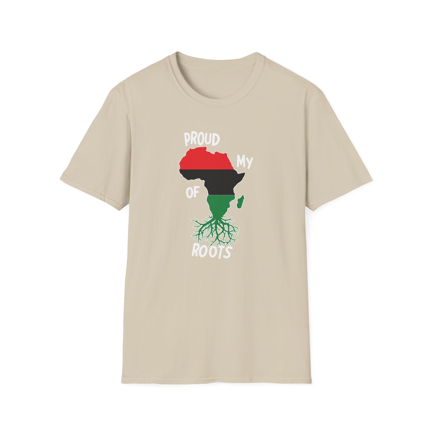 Proud Of My Roots Unisex Softstyle T-Shirt - Celebrate African Heritage