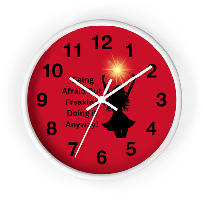 Motivational Wall Clock - 'Being Afraid but Freaking Doing it Anyway!' - Home Decor, Inspirational Gifts, Office Decor, Self-Care, [...]
