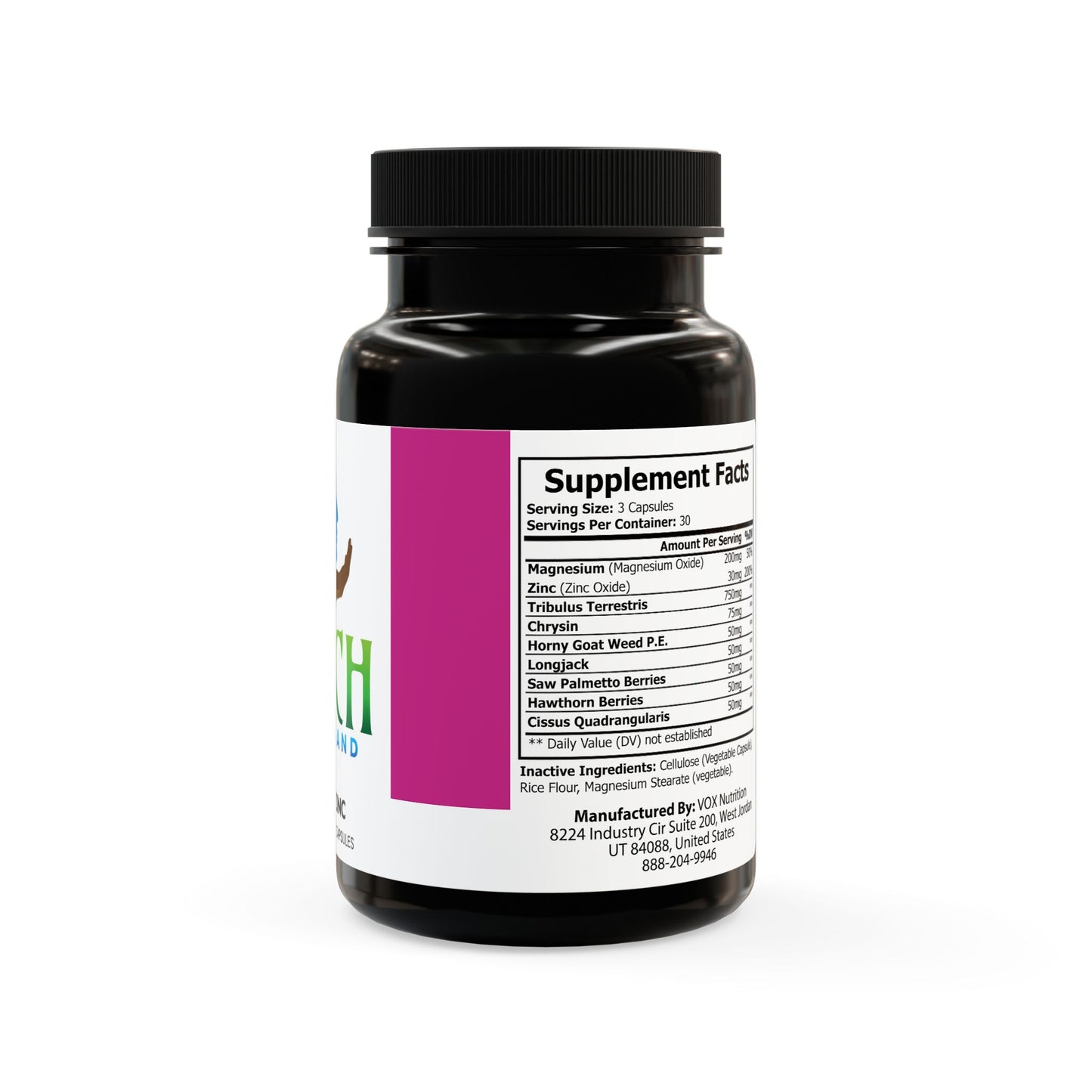 Magnesium Zinc Supplement (90 Capsules)