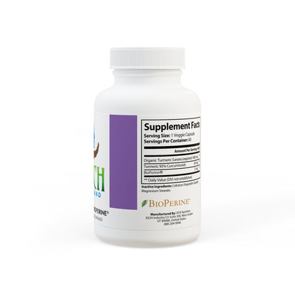 Turmeric with BioPerine® (Black Pepper Fruit Extract) Supplement (60 Capsules)