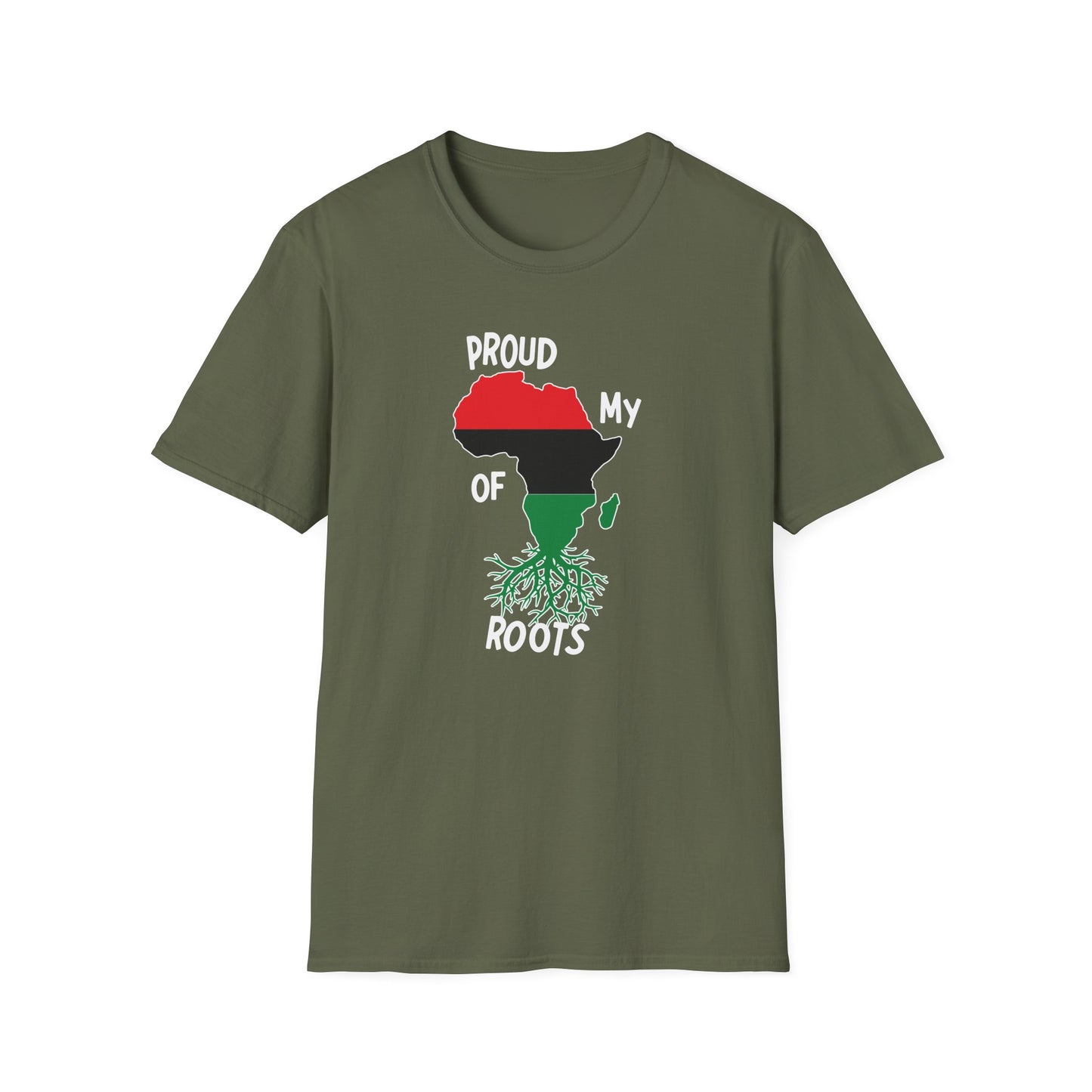 Proud Of My Roots Unisex Softstyle T-Shirt - Celebrate African Heritage