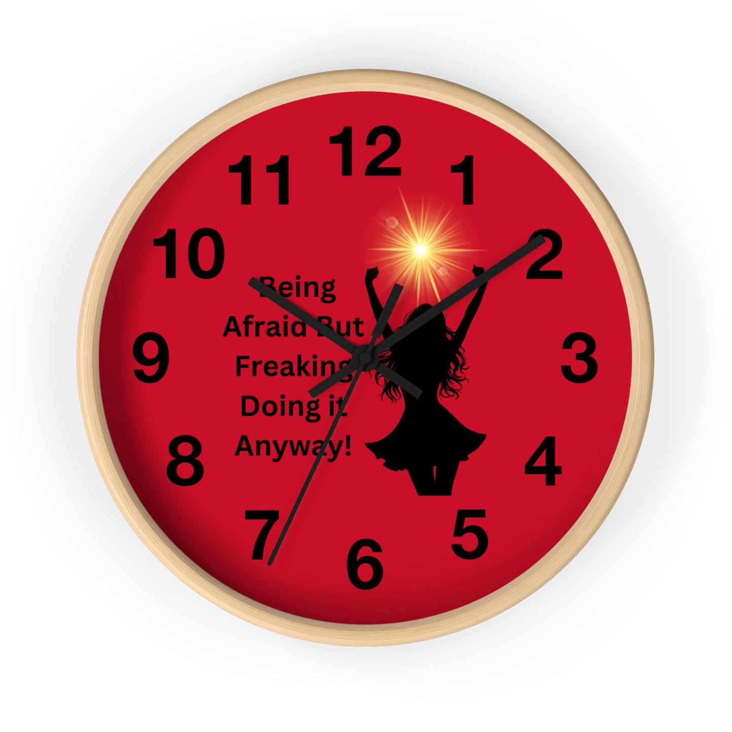 Motivational Wall Clock - 'Being Afraid but Freaking Doing it Anyway!' - Home Decor, Inspirational Gifts, Office Decor, Self-Care, [...]