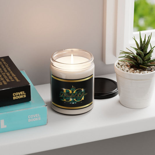 Blissful Glow Scented Soy Candle - 9oz Aromatherapy Candle for Relaxation and Self-Care