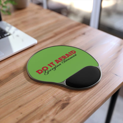 Inspirational Mouse Pad with Wrist Rest - "Do It Afraid" Motivational Desk Accessory